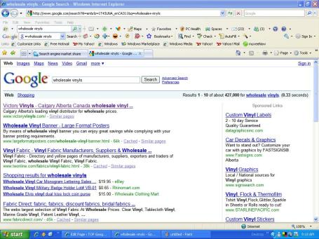 Organic Search Engine Optimization on Google by Team VIP Net Direct
